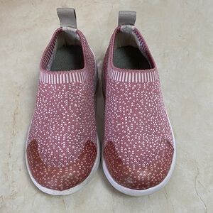 Girls Minimoc Heyfolks Pink Slip-On Shoes C9